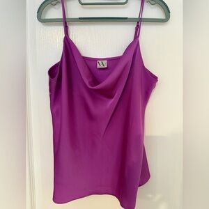 Worthington Purple Satin Cowl Neck Camisole